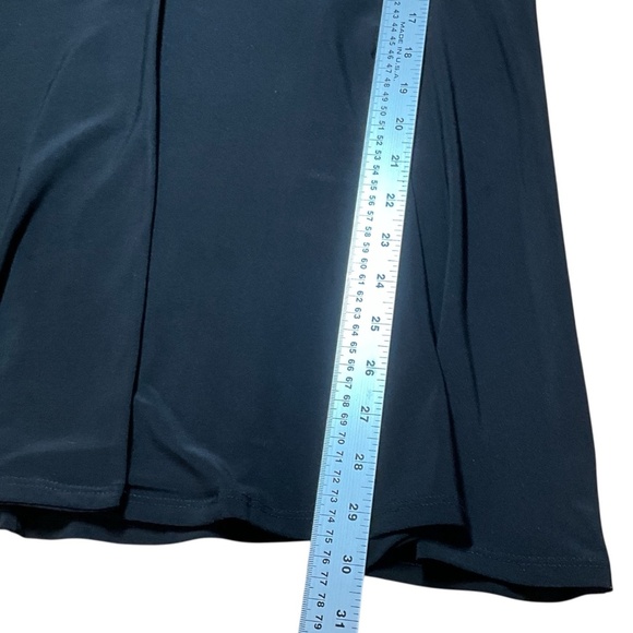 FRANK LYMAN Jersey Knit One Button Black Long Line Cardigan Sz 18 MADE IN CANADA - Picture 6 of 7